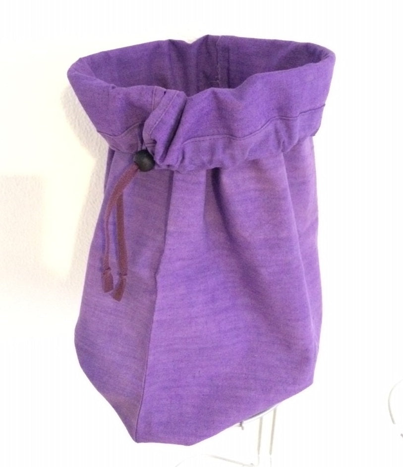 Køkken affaldssorteringssystem Flower eller kontor med smart bæredygtig stofpose : lilla stofpose