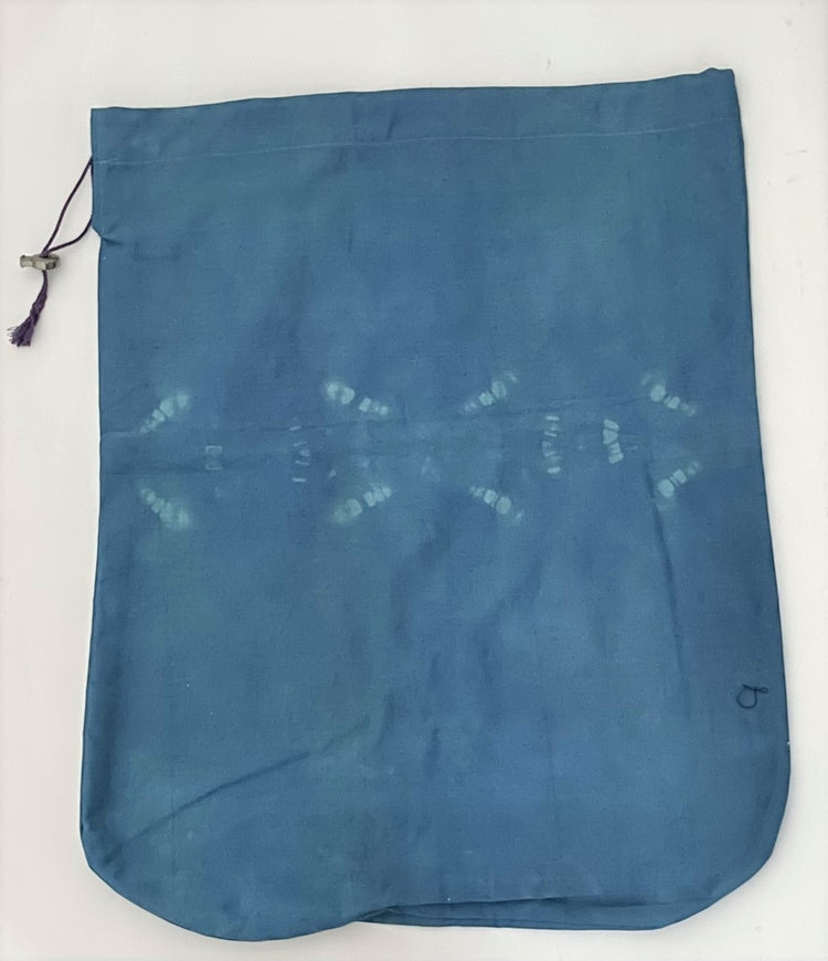 Blå  stofpose til affaldsstativ Flower. En del af affaldssorteringssystem til køkken, kontor eller hjemmet