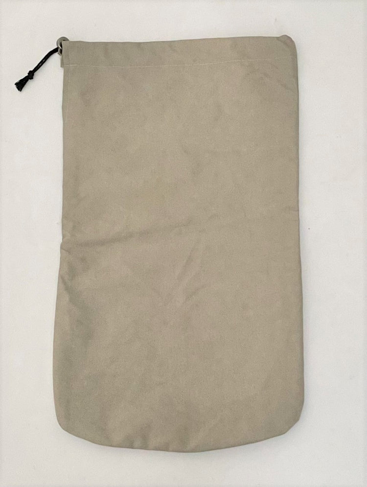 Grå stofpose til affaldsstativ flower. En del af affaldssorteringssystem til køkken, kontor eller hjemmet