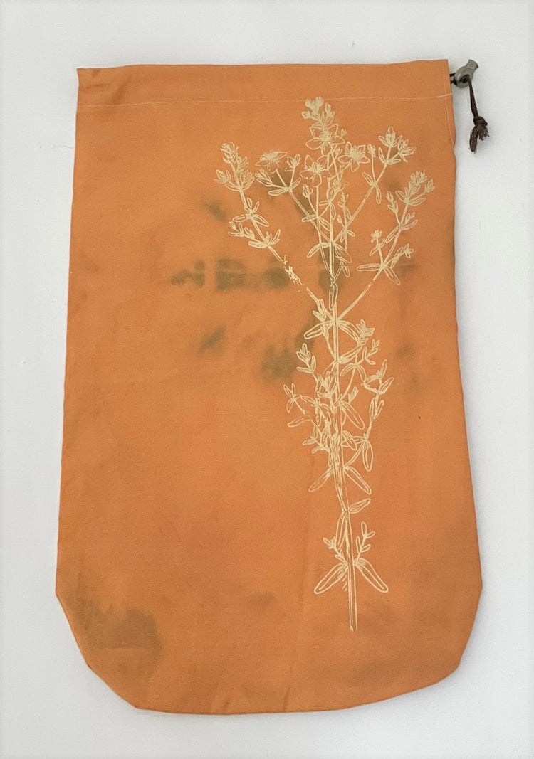 Orangegul stofpose til affaldsstativ Flower Lille Dråbe til affaldssorteringssystem Flower til køkken, hjemmet eller overalt i hjemmet